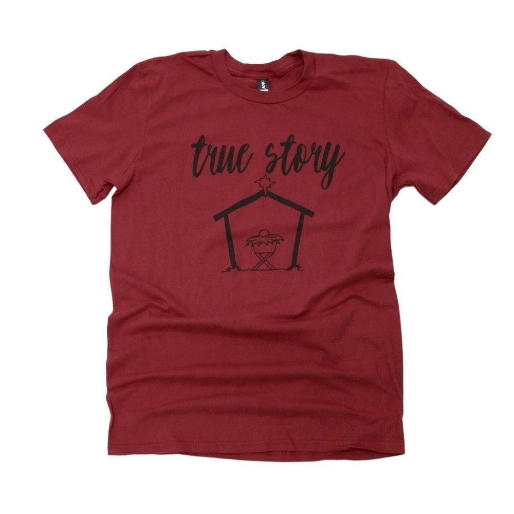 "True Story" Manger Short Sleeve Graphic Tee